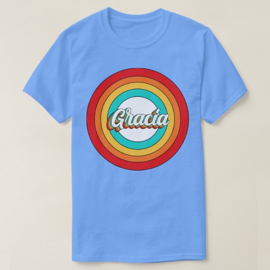T-shirt Chemise Gracia Nom Vintage Cercle Gracia (Design devant)