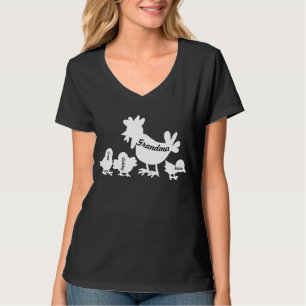 T-shirt Chemise grand-mère de poulet personnalisée, grand-