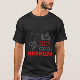 T-shirt Chemise Grand-Père Super Cool Chemise de Pêche Gra