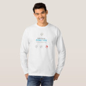 T-shirt Chemise graphique à icônes de silence | Basic manc (Devant entier)