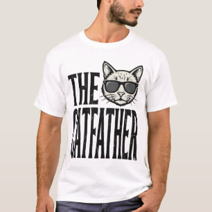 T-shirt Chemise graphique citation chat vintage Funny Catf