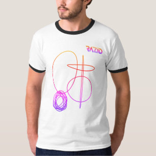 T-shirt Chemise graphique colorée RAZID à motif abstrait