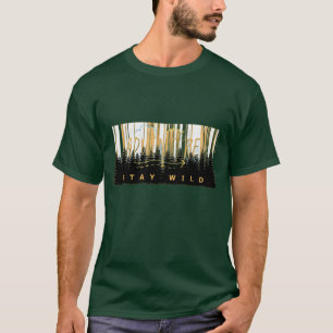 T-shirt Chemise graphique de forêt sauvage d'aventure