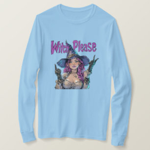 T-shirt Chemise graphique de Halloween « Witch Please » –