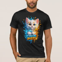 Chemise graphique éclaboussure de peinture vive -