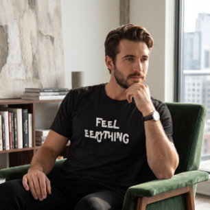 T-shirt Chemise graphique « Feel Everything » pour hommes