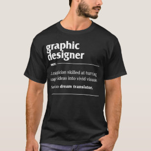 T-shirt Chemise Graphique, Graphic Designer Noun A