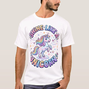 T-shirt Chemise graphique Licorne Brille Comme une Licorne
