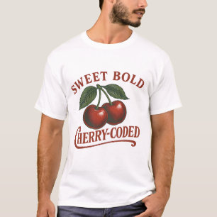 T-shirt Chemise graphique Retro Fruit Sweet Cherry Codé