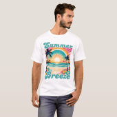 T-shirt Chemise graphique rétro Summer Breeze (Devant entier)