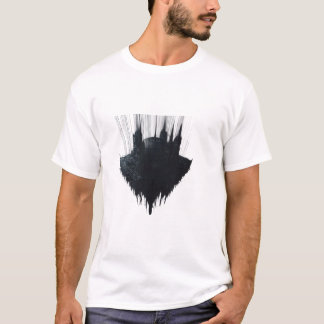 T-shirt Chemise graphique surréaliste "Cathédrale gothique