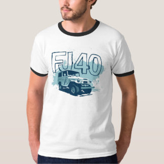 T-shirt Chemise graphique turquoise de chemise de FJ40