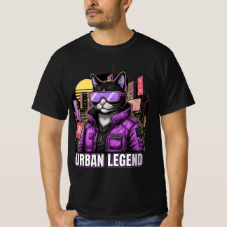 T-shirt Chemise Graphique Urbaine CyberSamurai Rétro Stree