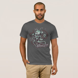 T-shirt Chemise graphique vintage kraken monstre marin