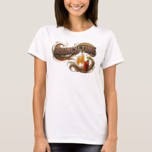T-shirt Chemise graphique « Witty Orange BRUNCH TIME »