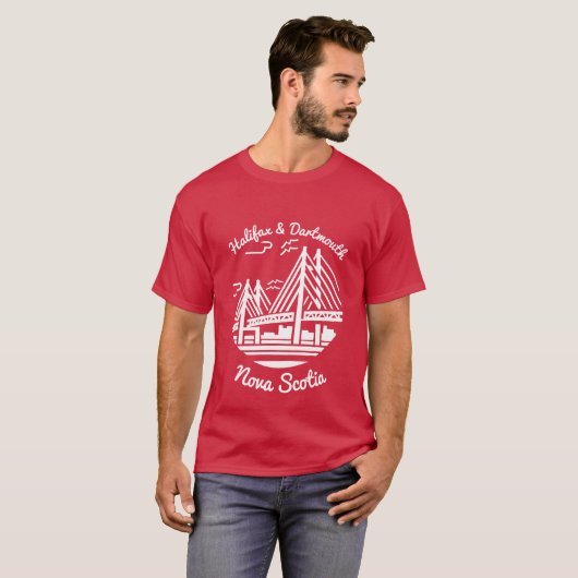 T-shirt Chemise Halifax et Dartmouth Nouvelle-Écosse (Devant entier)