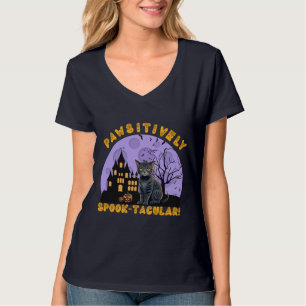 T-shirt Chemise Halloween Chemise Chat Noir Cadeau pou