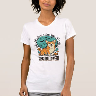 T-shirt Chemise Halloween Corgi pour filles aimant les chi