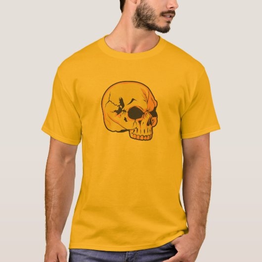 T-shirt Chemise Halloween crâne (Devant)