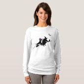 T-shirt Chemise Halloween Dachshund et Witch Silhouette (Devant entier)