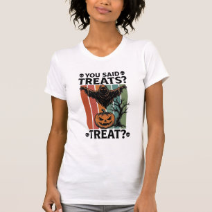 T-shirt Chemise Halloween Fantôme avec Pun de friandise ef