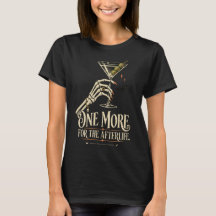 Chemise Halloween Martini Skeleton pour femmes