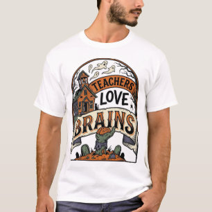 T-shirt Chemise Halloween Professeur Les Enseignants Aimen