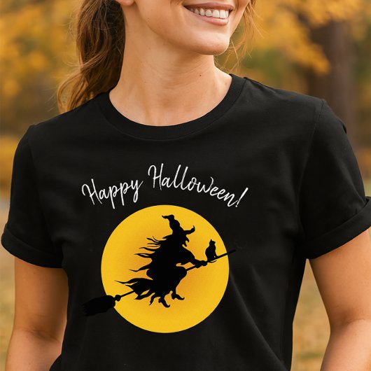 T-shirt Chemise Halloween Sorcière Volante