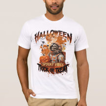 Chemise Halloween Spooky Vibes | Astronaute Squele