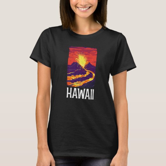 T-shirt Chemise Hawaii, Chemise Hawaii State, Hawaii Lover (Devant)
