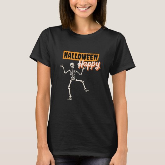 T-shirt Chemise heureuse Halloween (Devant)