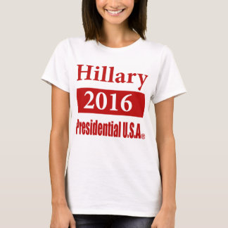 T-shirt Chemise Hillary Clinton 2016 Presidential USA