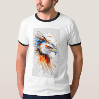 T-shirt Chemise homme à encolure ras-du-cou avec œuvre d'a