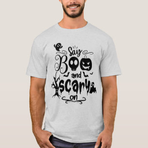 T-shirt Chemise homme d'Halloween, top fantôme éffrayant,