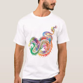 T-shirt Chemise homme Dragon multicolore (Devant)
