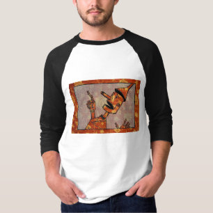 T-shirt Chemise homme en moquette orange
