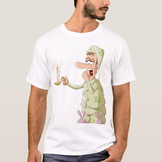 T-shirt Chemise homme endormie (Devant)