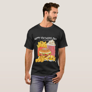 T-shirt Chemise Homme Fast Foodie Bonne Fête des pères