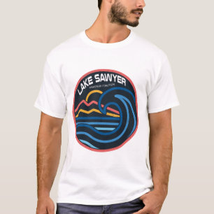 T-shirt Chemise homme Lake Sawyer Wake Surf