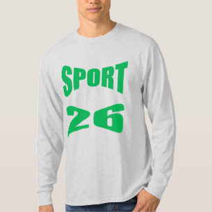 T-shirt Chemise homme manches longues gris cendré SPORT 26