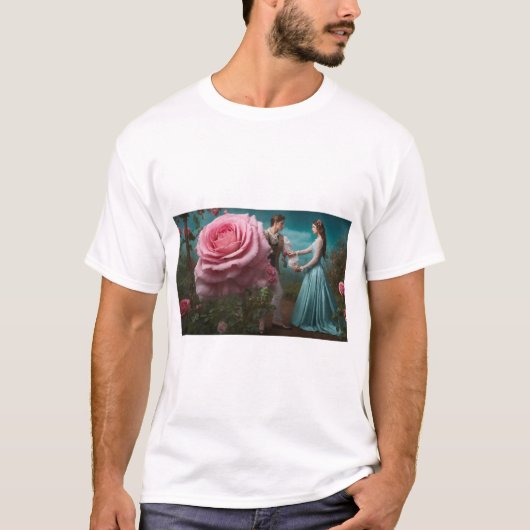 T-shirt chemise homme romantique (Devant)