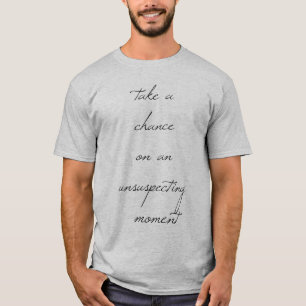 T-shirt Chemise homme simple 'Tentez votre chance'