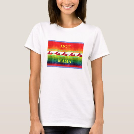 T-shirt Chemise Hot Mama (Devant)