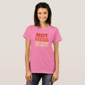 T-shirt Chemise Hot Mess (Devant entier)