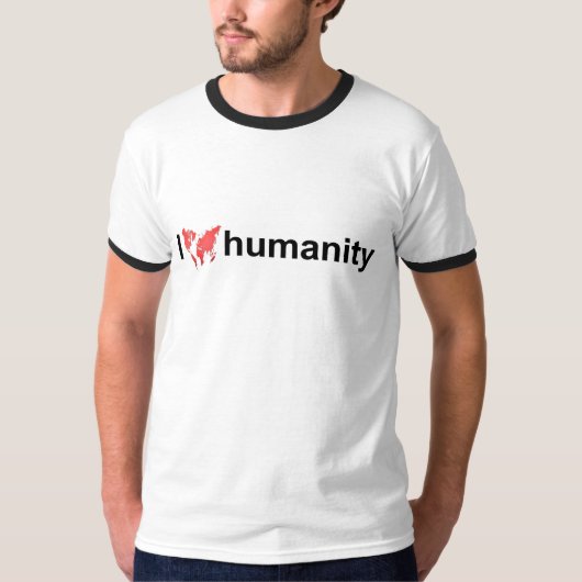 T-shirt Chemise - humanité d'amour d'I (Devant)