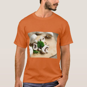 T-shirt Chemise Humeur Repas Champignon