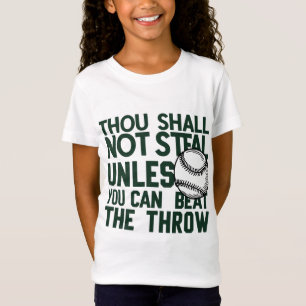 T-Shirt Chemise Humour volante de baseball