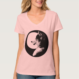T-shirt Chemise Husky Husky Chirt Husky Malamute traîneau 