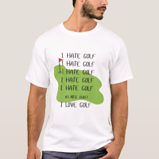 T-shirt Chemise "I Hate Golf" pour les amateurs de golf
