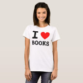 T-shirt Chemise I Heart Books (Devant entier)